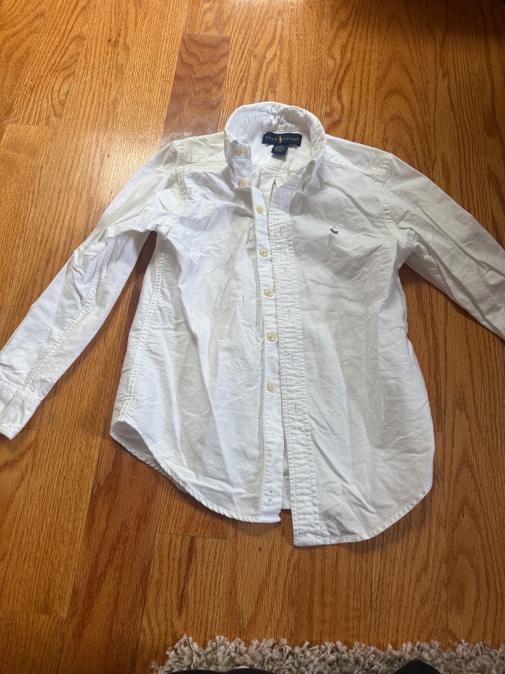 💜Ralph Lauren White Button-Down Oxford Shirt - Long Sleeve